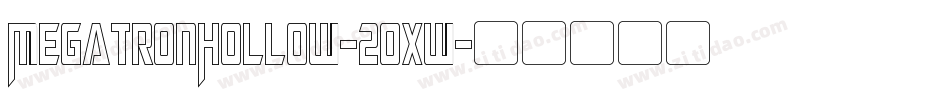 MegatronHollow-20xw字体转换