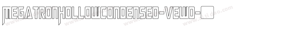 MegatronHollowCondensed-vEWD字体转换