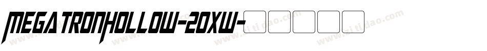 MegatronHollow-20xw字体转换