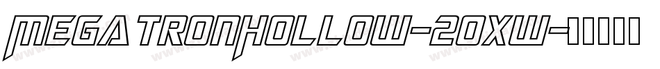 MegatronHollow-20xw字体转换