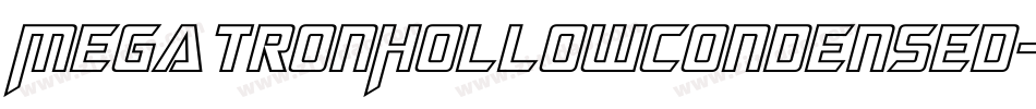 MegatronHollowCondensed-vEWD字体转换