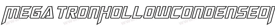 MegatronHollowCondensedItalic-lEm0字体转换