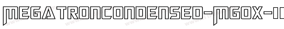 MegatronCondensed-MGox字体转换