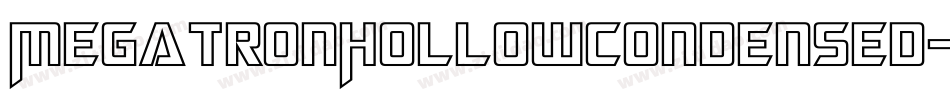 MegatronHollowCondensed-vEWD字体转换