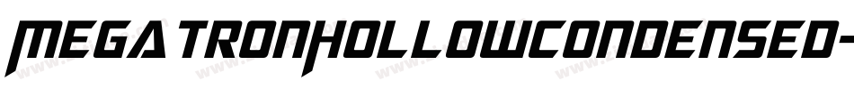 MegatronHollowCondensed-vEWD字体转换
