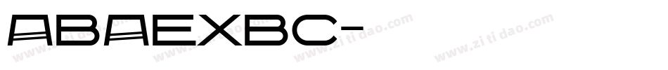 ABAEXBC字体转换