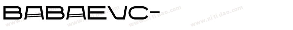 BabaevC字体转换