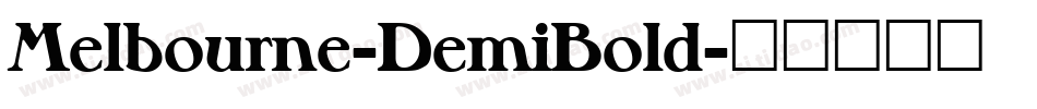Melbourne-DemiBold字体转换