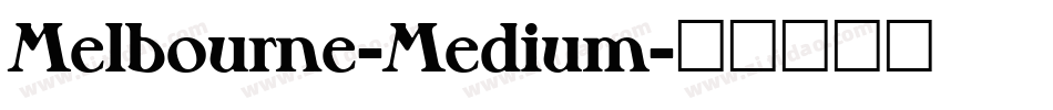 Melbourne-Medium字体转换