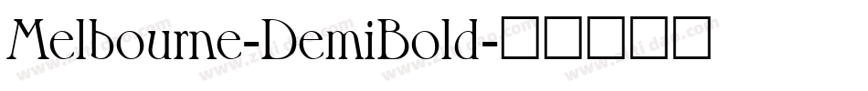 Melbourne-DemiBold字体转换