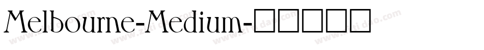 Melbourne-Medium字体转换