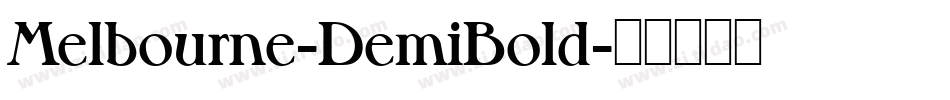 Melbourne-DemiBold字体转换