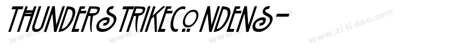 ThunderstrikeCondens字体转换