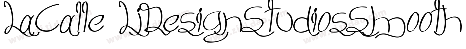 LaCalle6LjDesignStudiosSmooth-2Kev字体转换