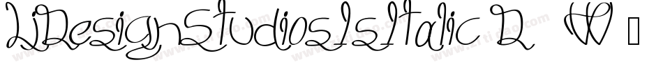LjDesignStudiosIsItalic-D86W字体转换