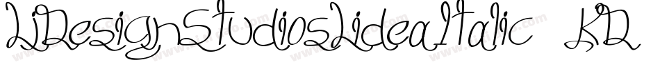 LjDesignStudiosLideaItalic-5KDv字体转换