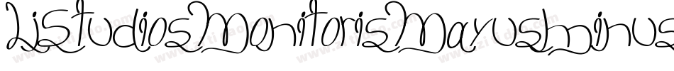 LjStudiosMonitorisMayusminus-Zavx字体转换