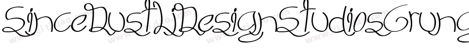 SinceDustLjDesignStudiosGrunge-7vG4字体转换 SinceDustLjDesignStudiosGrunge-7vG4字体转换
