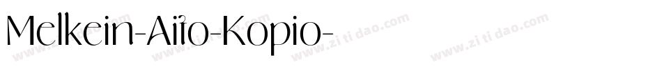 Melkein-Aito-Kopio字体转换