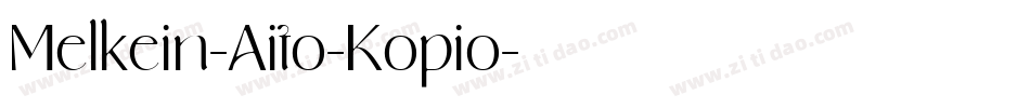 Melkein-Aito-Kopio字体转换