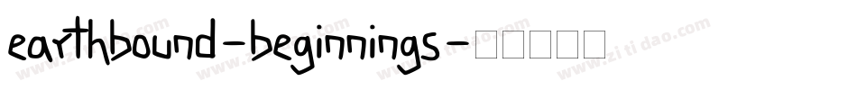 earthbound-beginnings字体转换