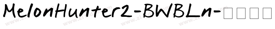 MelonHunter2-BWBLn字体转换