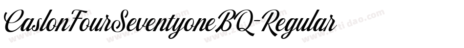 CaslonFourSeventyoneBQ-Regular字体转换