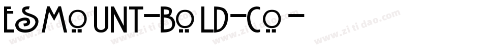 Esmount-Bold-Co字体转换