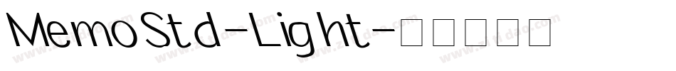 MemoStd-Light字体转换