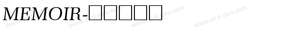 MEMOIR字体转换