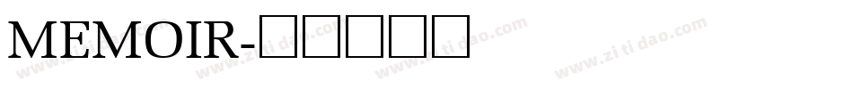 MEMOIR字体转换