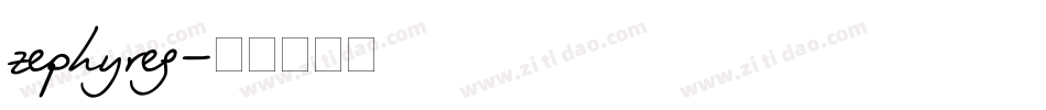 zephyreg字体转换