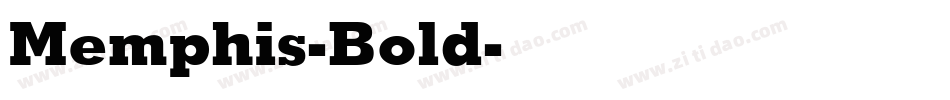 Memphis-Bold字体转换