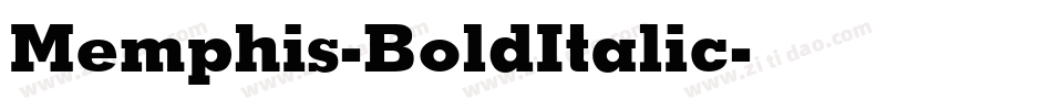 Memphis-BoldItalic字体转换