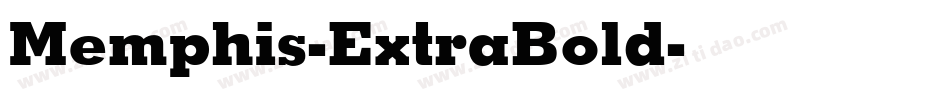 Memphis-ExtraBold字体转换