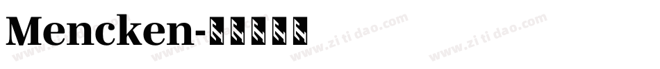 Mencken字体转换