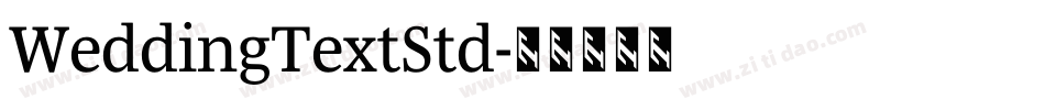 WeddingTextStd字体转换