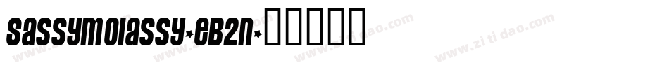 SassyMolassy-EB2n字体转换
