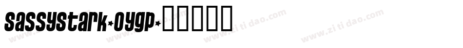 SassyStark-OyGp字体转换