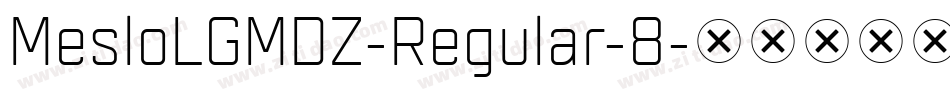 MesloLGMDZ-Regular-8字体转换