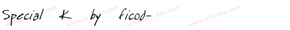 Special_K_by_ficod字体转换