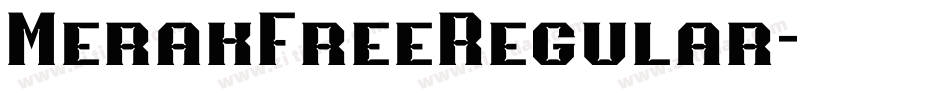 MerakFreeRegular字体转换