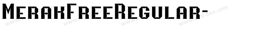 MerakFreeRegular字体转换