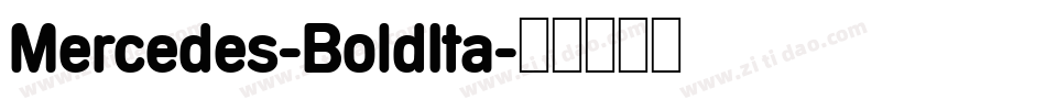 Mercedes-BoldIta字体转换
