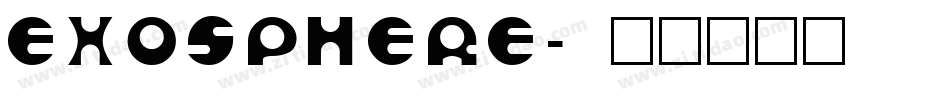 Exosphere字体转换
