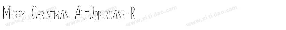 Merry_Christmas_AltUppercase-Regular字体转换