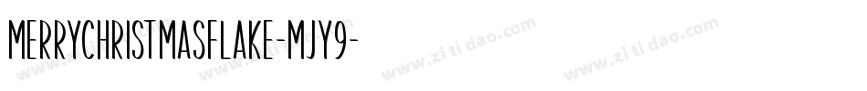 MerryChristmasFlake-mJY9字体转换