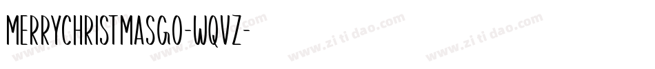 MerryChristmasGo-wqvz字体转换