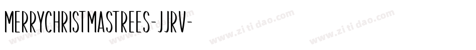 MerryChristmasTrees-jJRv字体转换