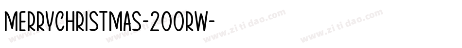 MerryChristmas-2OOrW字体转换